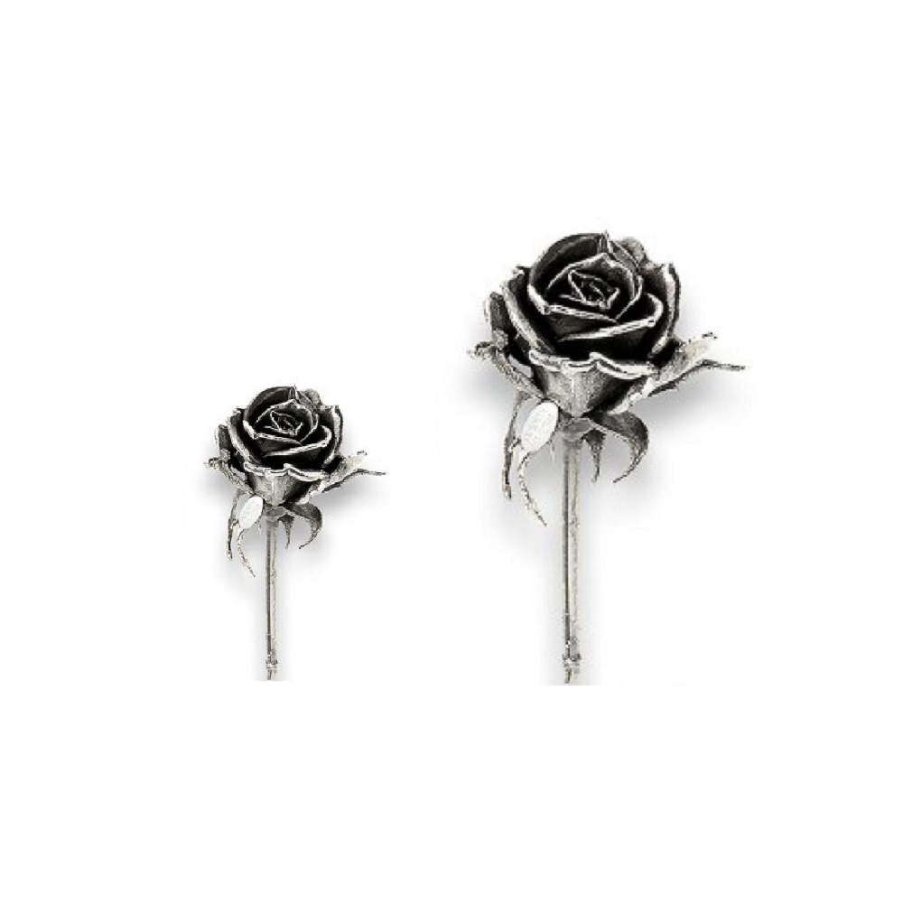 Rosa Naturale Rivestita in Argento