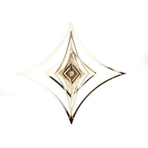 Rombo Oro con Punto Luce in Cristallo – Hervit