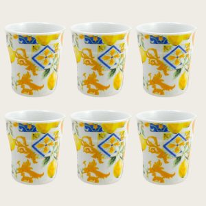 Set 6 Bicchierini Da Caffe’ Lemon