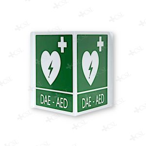 Cartello bifacciale DAE