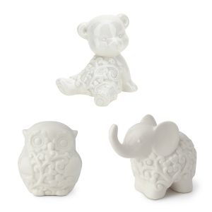 Animali in Porcellana Bianca con Cuori