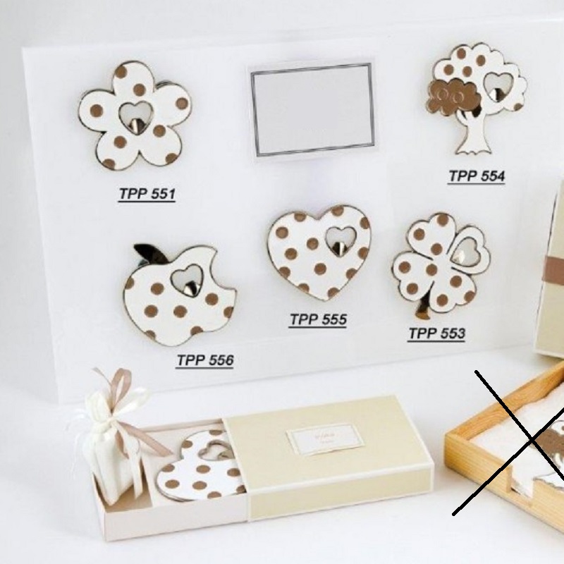 Apribottiglie Pois Beige con Calamita - immagine 2