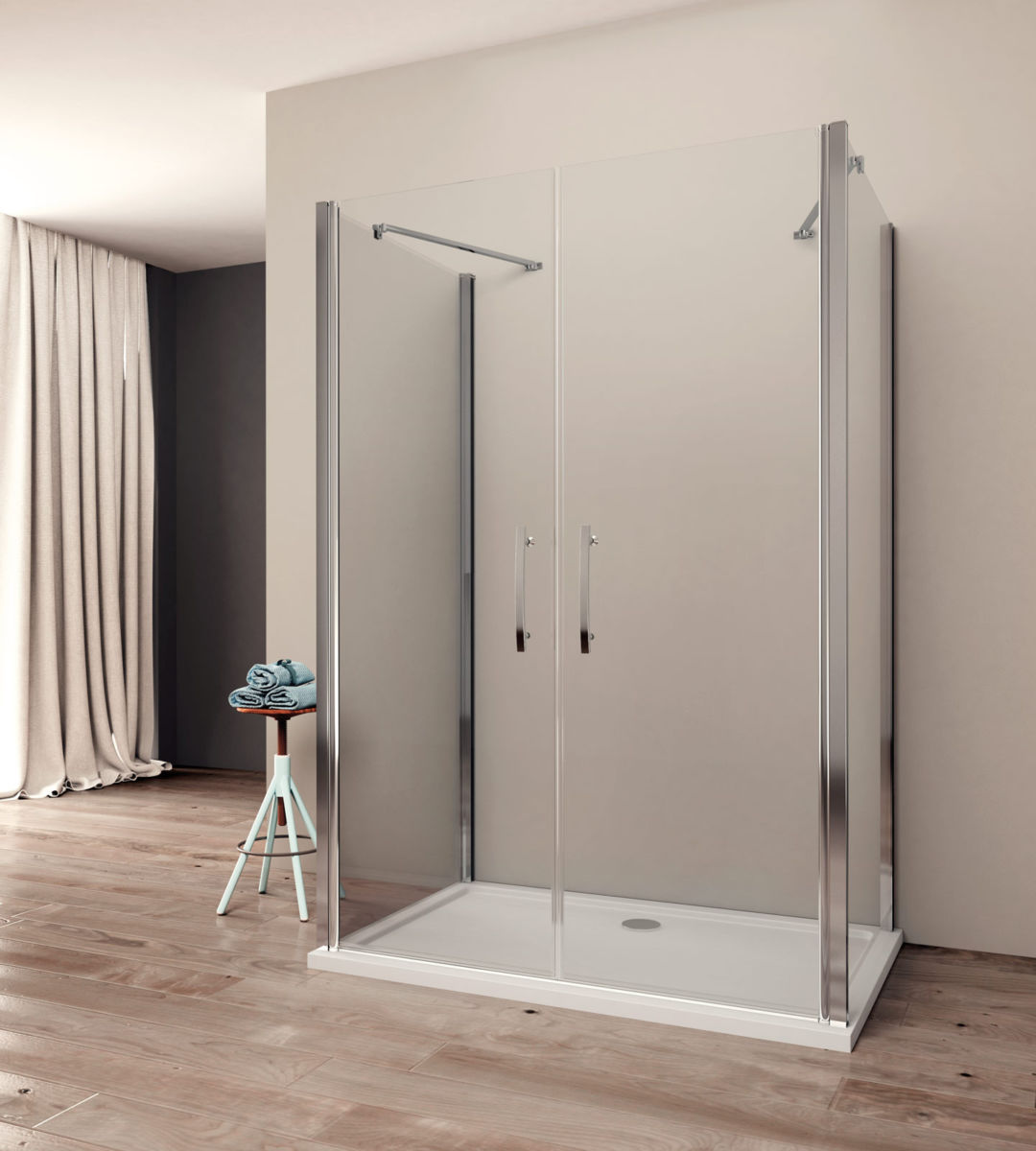 Box doccia Aaron 80×85 con Cristallo trasparente