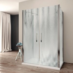 Box doccia Aaron 70×85 con Cristallo piumato